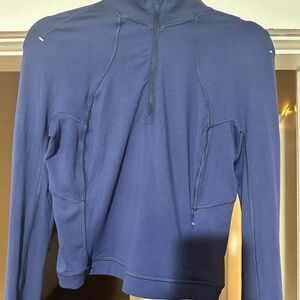 Lululemon Blue Quarter-Zip Running Pullover